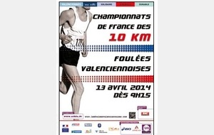 CHAMPIONNATS DE FRANCE des 10kms à VALENCIENNES (59) 