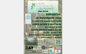 20/11/2022 : COURIR AU CHÂTEAU DE LA BOURDAISIERE à MONTLOUIS SUR LOIRE