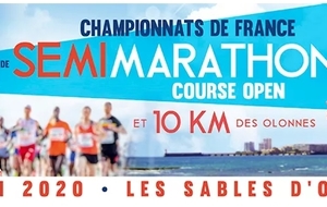 REPORTE AU 20/09/2020  :  31/05/20 :CHAMPIONNATS DE FRANCE de SEMI-MARATHON aux SABLES d'OLONNE