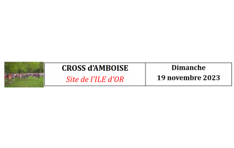 Cross d'Amboise, de beaux résultats....